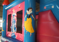 Scorrevole di salto gonfiabile del castello della tela cerata rosa di principessa PVC per i bambini