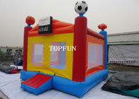 Bambini divertenti della tela cerata del PVC che saltano la Camera rimbalzante gonfiabile del castello con calcio