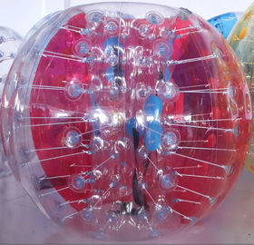 Palla gonfiabile di 0.8mm del PVC della palla umana rossa e chiara del paraurti per i bambini