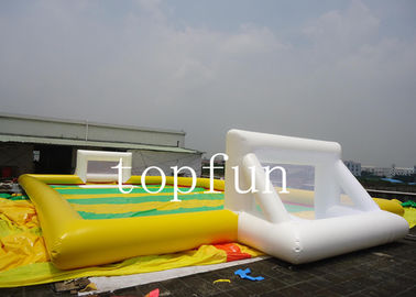 Campo di football americano gonfiabile resistente al fuoco cucito cucendo 14m x 8m