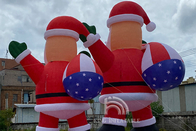 Babbo Natale Gonfiabile Gigante 6m 8m 10m Pubblicità Display per Esterni Commerciale