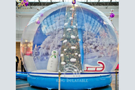 Pubblicità all'aperto commerciale di Natale della neve di Natale del globo della tenda delle decorazioni gonfiabili di natale