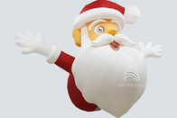 I pupazzi di neve gonfiabile di Natale decorazioni all'aperto di 2.0m x di 3.6m ventilano Santa Claus Reclining On The Ground saltata