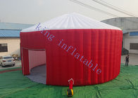 bianco gonfiabile della tenda di evento della cupola del tessuto di 210D Oxford/struttura di cucitura rossa