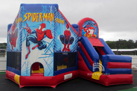 Castello di salto buttafuori all'aperto/dell'interno della Camera gonfiabile dei buttafuori dello Spiderman con lo scorrevole