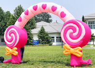 Arco gonfiabile dello zucchero filato della decorazione della festa di compleanno dei bambini rosa per il festival