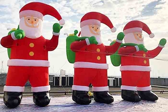 Gonfiabile gigante di Babbo Natale Decorazione natalizia Blow Up Babbo Natale gonfiabili