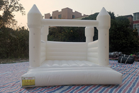Castello gonfiabile bianco per matrimoni 13 piedi x 11,5 piedi x 10 piedi Castelli gonfiabili per adulti per feste all'aperto