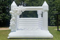 Castello gonfiabile bianco per matrimoni 13 piedi x 11,5 piedi x 10 piedi Castelli gonfiabili per adulti per feste all'aperto