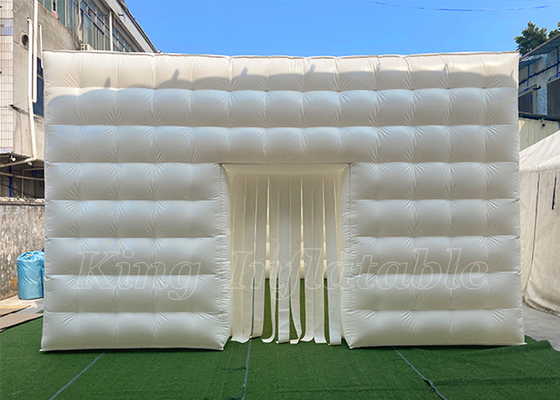 La festa nuziale gonfiabile del PVC della tenda di evento ha condotto le tende gonfiabili del cubo della cabina della foto del night-club
