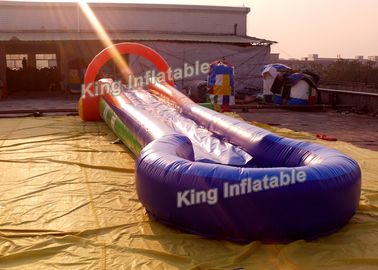 Tela cerata gonfiabile all'aperto a forma di U divertente del PVC dell'acquascivolo con il ventilatore