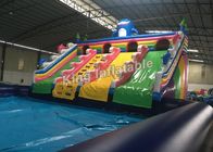 Colorful Giant Summer Inflatable Backyard Water Park For Park , Garden , School
