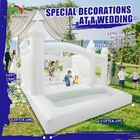 Commerciale gonfiabile White Jumping Bouncer Castello Bounce House White Bounce Castello Con Ball Pit