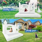 Commerciale gonfiabile White Jumping Bouncer Castello Bounce House White Bounce Castello Con Ball Pit