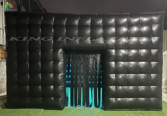 Tenda per club notturno commerciale portatile nera gonfiabile Eventi per club notturni Tenda per festa in affitto