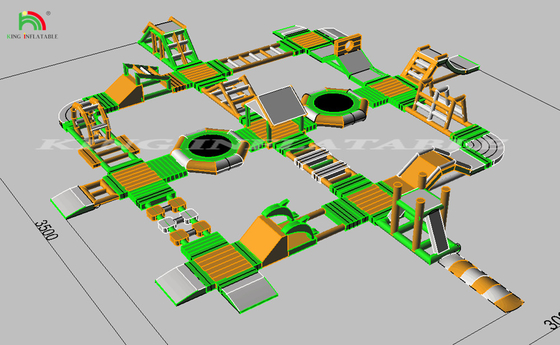 Parco acquatico gonfiabile Parchi acquatici gonfiabili equipaggiamento di ostacoli galleggianti