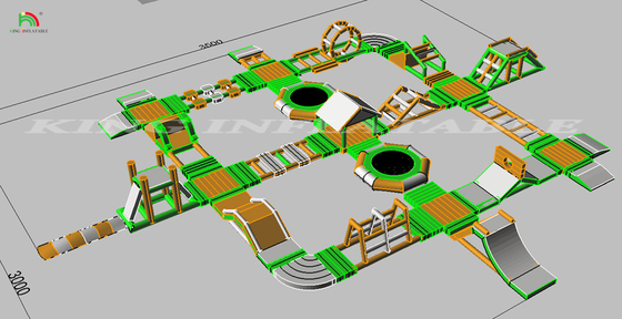 Parco acquatico gonfiabile Parchi acquatici gonfiabili equipaggiamento di ostacoli galleggianti