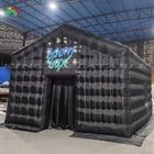 Tenda di festa portatile di grandi dimensioni Casa nero a luce a LED Bar discoteca Tenda a cubo gonfiabile