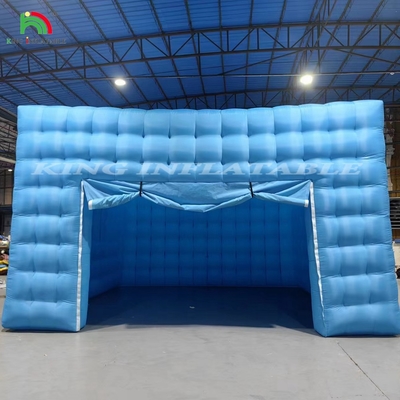 Illuminazione a LED a colori personalizzabili Tenda per club notturno mobile Blu Tenda gonfiabile cubo Tenda per feste Tenda per eventi