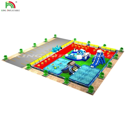 Parco acquatico commerciale galleggiante gonfiabile colore personalizzato
