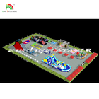 Parco acquatico gonfiabile per bambini e adulti attrezzature di gioco acquatiche commerciali in PVC Parco acquatico terra gonfiabile per parco urbano