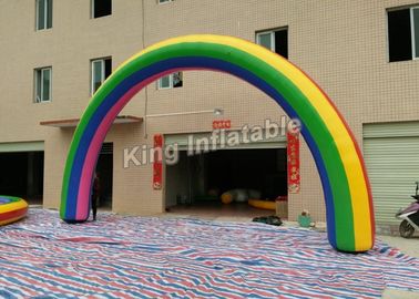 Arché gonfiabili di Oxford dell'arcobaleno variopinto del tessuto per l'entrata di evento