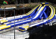 Personalizzazione 3 corsie Slide idraulico gonfiabile all'aperto Occasioni di divertimento acquatico