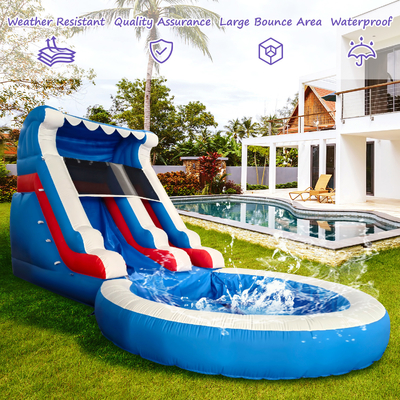 Vendite dirette di fabbrica scivolo d'acqua gonfiabile con piscina scivoli d'acqua gonfiabili per adulti e bambini