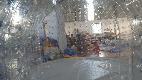 Decorato inflatabile di 10 piedi di diametro pallone di neve vuoto Tenda di bolle trasparente