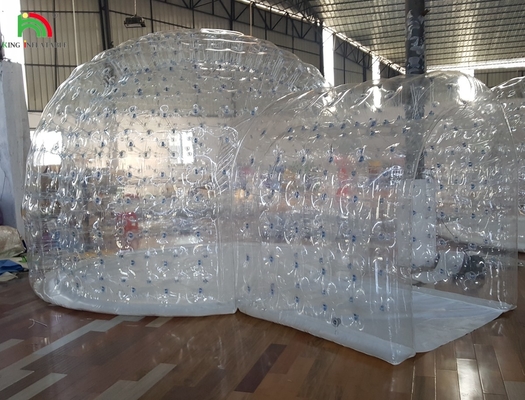 Decorato inflatabile di 10 piedi di diametro pallone di neve vuoto Tenda di bolle trasparente