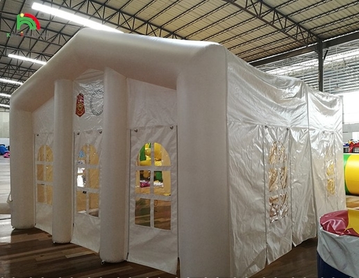 Bianco grande all'aperto Blow Up Festa di nozze luce a LED Campeggio Inflatabile Eventi all'aperto Tenda