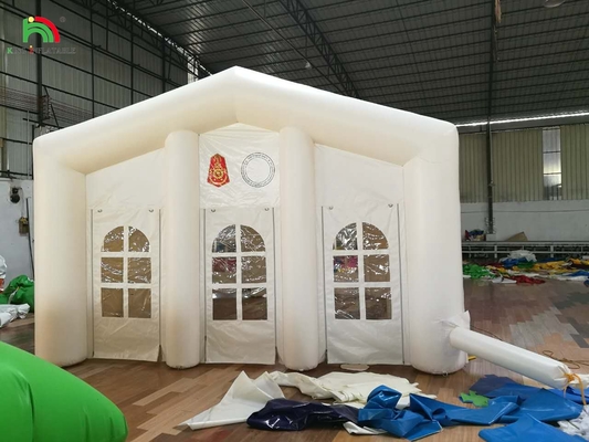 Bianco grande all'aperto Blow Up Festa di nozze luce a LED Campeggio Inflatabile Eventi all'aperto Tenda