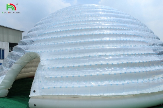 Grande tenda a cupola gonfiabile Igloo portatile all'aperto per feste di nozze Campeggio uso commerciale