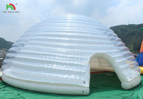 Grande tenda a cupola gonfiabile Igloo portatile all'aperto per feste di nozze Campeggio uso commerciale