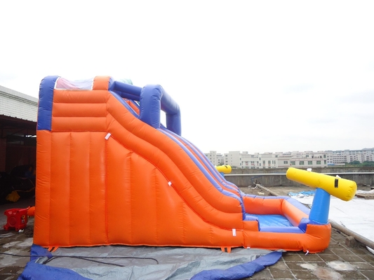 Giant Outdoor Double Track Inflatabile Bouncer Water Slide Parco Acquatico
