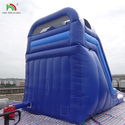 Scivolo d'acqua gigante commerciale gonfiabile per bambini scivolo d'acqua gonfiabile all'aperto con piscina