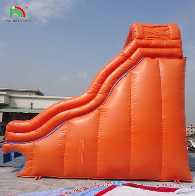 Piscine d'acqua gonfiabile doppi scivoli chiusi rossi Bambini casa di rimbalzo commerciale acqua chiusa scivolo piscina
