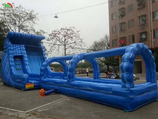 Scivolo d'acqua gonfiabile commerciale con piscina scivolo d'acqua gonfiabile con piscina
