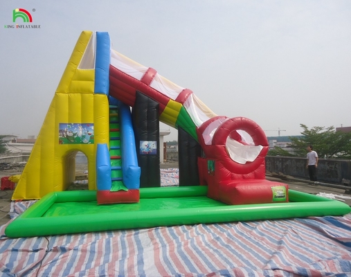 Castello commerciale personalizzato per bambini Parco giochi gonfiabile trampolino scivolo d'acqua salto combinato buttafuori