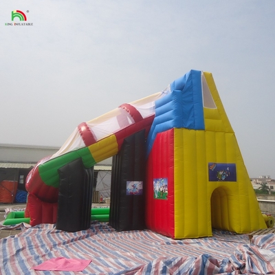 Castello commerciale personalizzato per bambini Parco giochi gonfiabile trampolino scivolo d'acqua salto combinato buttafuori