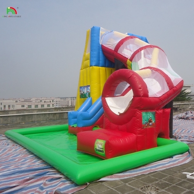 Castello commerciale personalizzato per bambini Parco giochi gonfiabile trampolino scivolo d'acqua salto combinato buttafuori