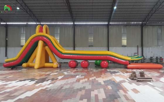 Parco giochi gonfiabile Campo sportivo gonfiabile scivolo con piscina