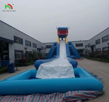 Slide per parco acquatico divertenti giochi d'acqua nuovo design attrezzature per giochi acquatici slitta gonfiabile lunga