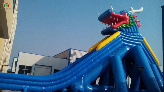 Slide per parco acquatico divertenti giochi d'acqua nuovo design attrezzature per giochi acquatici slitta gonfiabile lunga