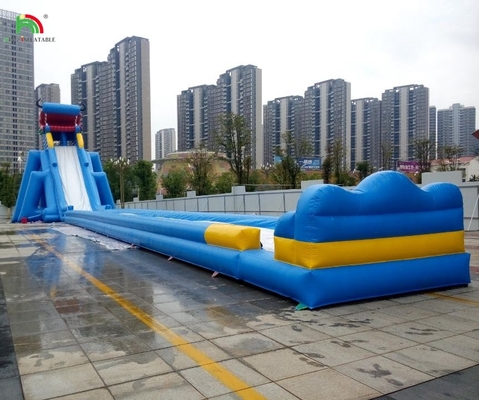 Slide per parco acquatico divertenti giochi d'acqua nuovo design attrezzature per giochi acquatici slitta gonfiabile lunga