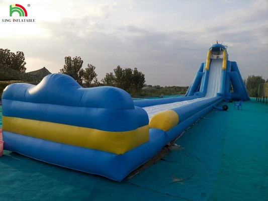 Slide gonfiabile gigante commerciale all'aperto, scivolo d'acqua gonfiabile in vendita