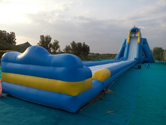 Slide gonfiabile gigante commerciale all'aperto, scivolo d'acqua gonfiabile in vendita
