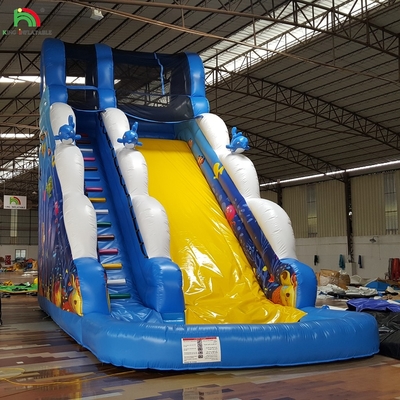 Giocattoli a fumetti gonfiabili a buon mercato Casa rimbalzata scivolo d'acqua gonfiabile commerciale