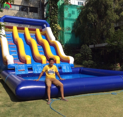 Slide gonfiabile asciutto all'aperto Slide gonfiabili per piscina Slide gonfiabili per parco acquatico