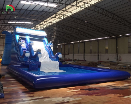 Vendita a caldo scivolo d'acqua gonfiabile scivolo d'acqua gonfiabile commerciale con piscina scivolo d'acqua gonfiabile all'ingrosso